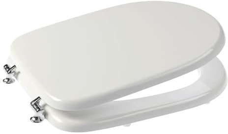 Ponte Giulio B41DEC35 Sedile Chiuso per WC Disabili o Anziani, Serie Casual, Bianco
