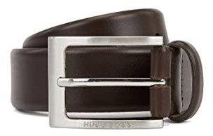 BOSS Herren Barnabie Gürtel, Braun (Dark Brown 203), 85