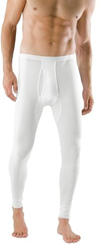 Schiesser Herren Lang Unterhose, Weiß (100-weiss), 6 EU