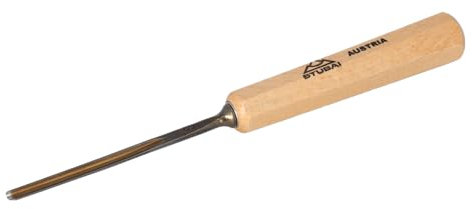 Stubai Stechbeil Form 8 + Heft scharostfrei geschliffen, SB Verpackung, 4 mm, 520804
