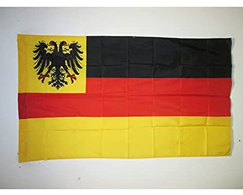 AZ FLAG Flagge Deutscher Bund 1815-1866 150x90 cm Polyester 100D Hohlsaum | Für innen und außen Deutschen Bundes dekorative Flagge doppelte Nähte und verstärkte Kanten mit Masttunnel 100D Polyester