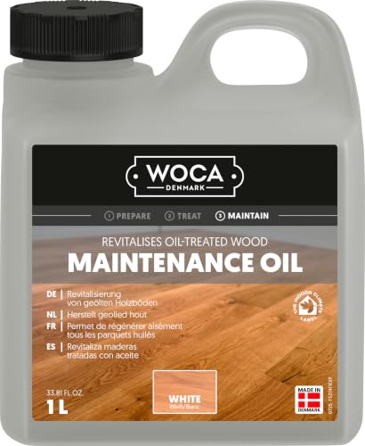 WOCA Denmark Maintenance Oil Natur 1 L - Pflegeöl für Parkett und Holz im Innenbereich