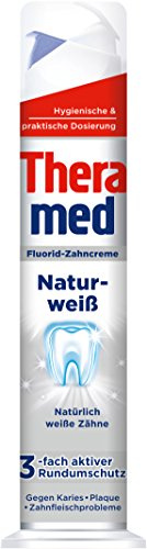 Theramed Tandkräm dispenser naturlig vit, 5-pack (5 x 100 ml)