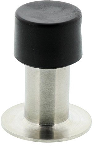 BURG WÄCHTER Wand-Türstopper, Höhe: 65 mm, TSW 2365 Ni SB, Edelstahl/Gummi, Grau