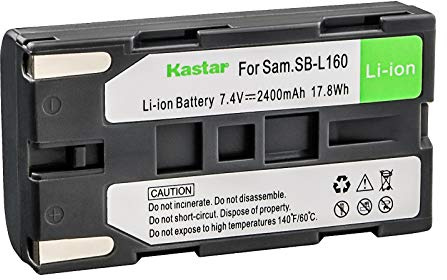 Kastar Camcorder Battery Replacement for Samsung SB-L110A SB-L160 SB-L320 and Samsung SC-L Series SC-W Series VM-A Series VM-B Series VM-C Series VP-L Series VP-M Series VP-W Series Camcorder