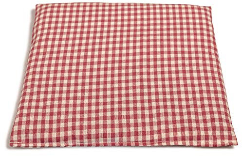 Currant Seeds Cushion, 24 x 24 cm, Organic Fabric, Red/White, Heat Cushion, Grain Pillow