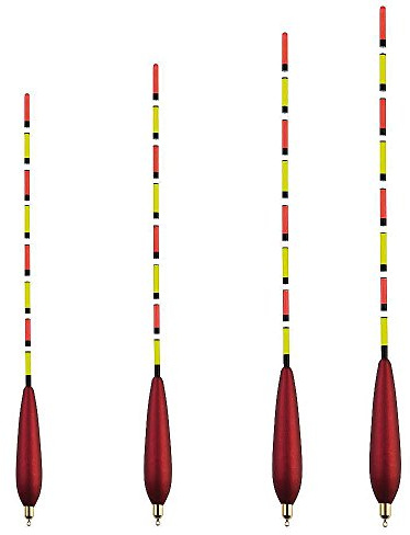 Wurmbaden 4 Waggler vorbebleit Angel Posen Set Friedfisch Angelposen Angelset Laufposen Schwimmer