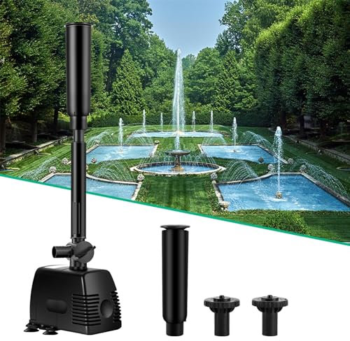 Forever Speed 800L/h Springbrunnenpumpe Wasserspielpumpe Teichpumpe Fontäne Wasserpumpe Fontäne Gartenpumpe Bachlaufpumpe
