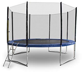Gartentrampolin Trampolin Outdoor-Trampolin Fitness-Trampolin 305cm, inkl. Randabdeckung, Sicherheitsnetz und Leiter