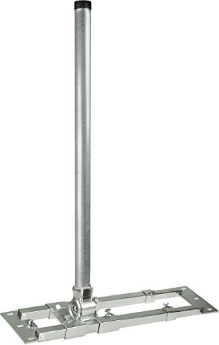 Dachsparrenhalter - DUR-line® Herkules S48/900 - über 1000Nm - Breite: 55 - 90 cm, Masthöhe: 90 cm, Ø: 48 mm, feuerverzinkt, Kabeldurchführung