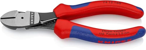 KNIPEX Kraft-Seitenschneider mit Mehrkomponenten-Hüllen 160 mm, 74 12 160