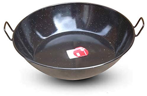 Provence Outillage - Paellera alta esmaltada (diámetro: 60 cm)