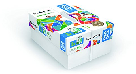 NAVIGATOR A4 ON-THE-GO; Druck- und Kopierpapier; 3x500 Blatt; 80g (frustfreie Schutzverpackung)