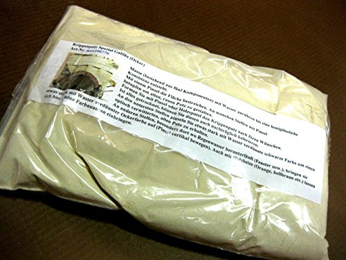 menta-modellbau Krippenputz Galiläa Ocker 650 g – Spezialmischung für orientalische Krippe & Landschaftsbau – Strukturputz für Krippenbau – Made in Germany