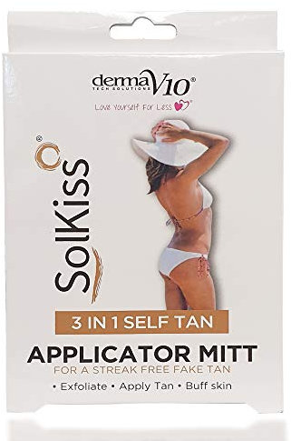 Derma V10 Solkiss Gant applicateur autobronzant 3 en 1