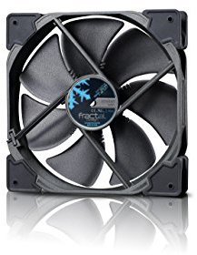 Fractal Design Venturi HP-14 Black - PWM - Computer Fan - Silent Fan - High Airflow - Long Life Time - FDB-Bearings - Aerodynamically shaped struts – 12v - 140 mm - Black (Single)