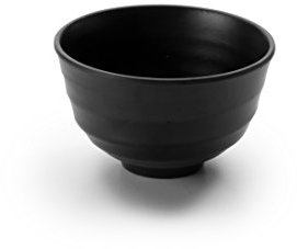 Lacor Ciotola Rotonda in Melammina, Legno Compensato, Nero, 12.5 x 7.5 cm