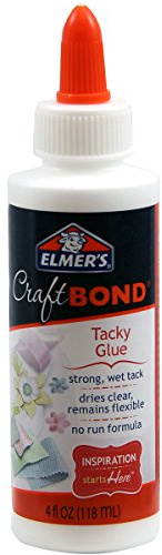 Elmer's E430 Craft Bond Tacky Glue, 4 oz., Clear