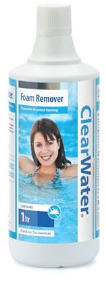 Clearwater Foam Remover for Swimming Pool and Spa Treatment, 1 Litre