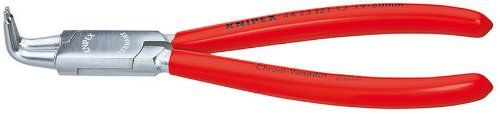 KNIPEX Tools - Circlip Pliers, Internal, 90 Degree Angled, Forged Tip, 3/4-2 3/64 Bore Dia., Chrome (4423J21)