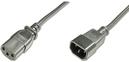 DIGITUS Verlängerung für Netz-Anschlusskabel - 1.8 m - C14 auf C13 - Stecker / Buchse - H05VV-F3G - 0.75 mm²