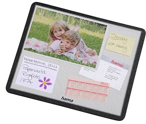 Hama Foto-Mauspad zum Selbstgestalten (mit Fotos, Bildern oder Postkarten, 23 x 19,5 cm) transparent