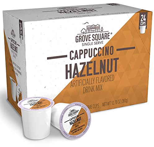 Grove Square Cappuccino, Hazelnut, 24 Single Serve Cups