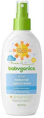 Babyganics Cover Up Baby Moisturizing Sunscreen Spray - Fragrance Free - 5.98 Oz - Spf 50