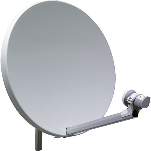 Parabole 60 cm Fibre SMC + Tête LNB Single (1 sortie) - Haute qualitée - Spéciale HDTV