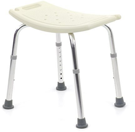 Romed Duschstuhl Badestuhl höhenverstellbar Sitzbreite 50 cm (Ohne Rückenlehne)
