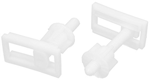 sourcing map Schrauben für Toilettensitz Rechteckig Toilette Sitz Scharnier Schrauben Muttern Scharnierbolzen 2 Stück