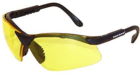 Radians Revelation Lunettes de tir de protection (verres jaune ambré/monture noire)