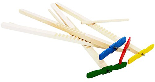 GICO Hui Maschine Propeller Stab - Set mit 4 Stück aus Holz - Mitgebsel - 6600