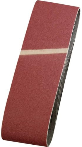 kwb Schleifbänder 75x533 mm aus Edelkorund mit Körnung 60, Spezialverleimung und flexiblem Baumwollgewebe für den groben Schliff von Holz und Metall