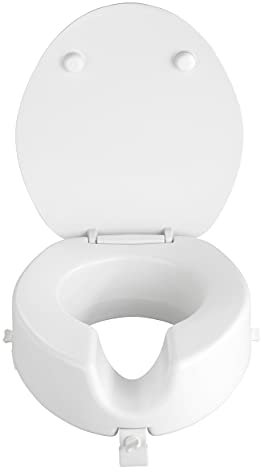 Wenko 20063100 WC-Sitz Secura - Easy-Close, Duroplast/PE, 41.5 x 19 x 44 cm, weiß