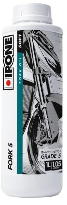 IPONE - Huile de fourche FORK - Grade 5 - Semi-synthétique - Bidon 1 Litre - Compatible tous types de fourches - Hautes performances - Confort de pilotage