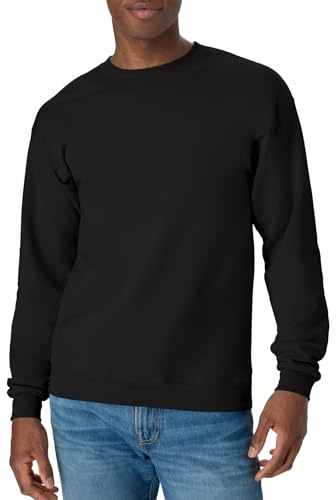Hanes EcoSmart Sweatshirtecosmart för män, Svart, L
