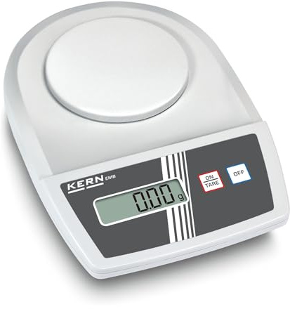 KERN Schulwaage EMB 600-2 (Laborwaage, Wiegebereich max. 600 g, Ablesbarkeit 0,01 g, Reproduzierbarkeit 0,01 g, Linearität 0,03 g)
