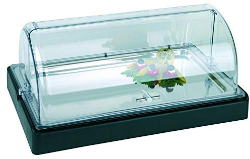 APS 11505 Top Frise GN 1/1 kylplatta set med 1 låda, 1 låda och 2 kylare, 56, 5 x 35 x 6, 5 cm, svart