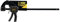 STANLEY FATMAX Sargento Monomanual M, Capacidad 300mm, Fuerza 45kg, Trabajo de Precisión, Zapatas Protectoras Desmontables, Ranura en V para Tubo, Carril de Acero, FMHT0-83233
