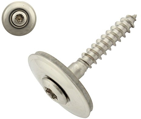 100 Stück Spenglerschrauben mit Dichtscheibe 20mm Torx 4,5x30 DIN 7995 Edelstahl A2 V2A