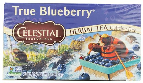 Celestial Seasonings, True Blueberry Herb Tea, 20 ct