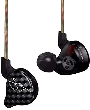 KZ ZST Dynamic Hybrid Dual Driver In Ear Earphone (Without Microphone Black)