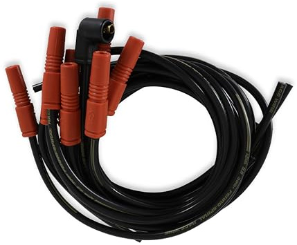 ACCEL 7040 300+ Ferro-Spiral Race Spark Plug Wire Set - 8.8mm - Universal Fit - Vari-Angle Boots