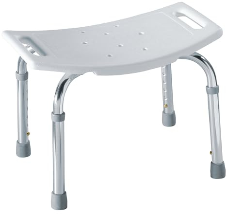 Moen Bath Safety Furniture Glacier Home Care Bath Safety Non-Slip Adjustable Tub and Shower Chair, DN7025