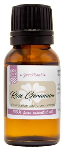 GreenHealth - Rose Geranium 100% Pure Therapeutic Grade Essential Oil -15ml