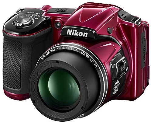 Nikon Coolpix L830 Appareil photo numérique compact 16,8 Mpix Ecran 3 Zoom optique 34x Rouge