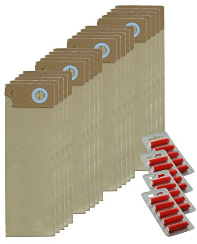 SPARES2GO Strong Dust Bags Compatible With Sebo 350 360 460 BS36 BS46 Vacuum cleaner (Pack of 20 + 20 Fresheners)