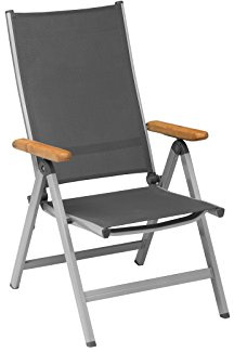 Multipositionssessel Granada, Rückenlehne verstellbar, Teakholz-Armlehne