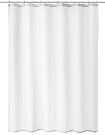 Kleine Wolke Duschvorhang Textil Sanna in Weiß mit 120x200 cm